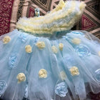 1st Birthday Dress/Frock for Baby Girl - Blue - PyaraBaby
