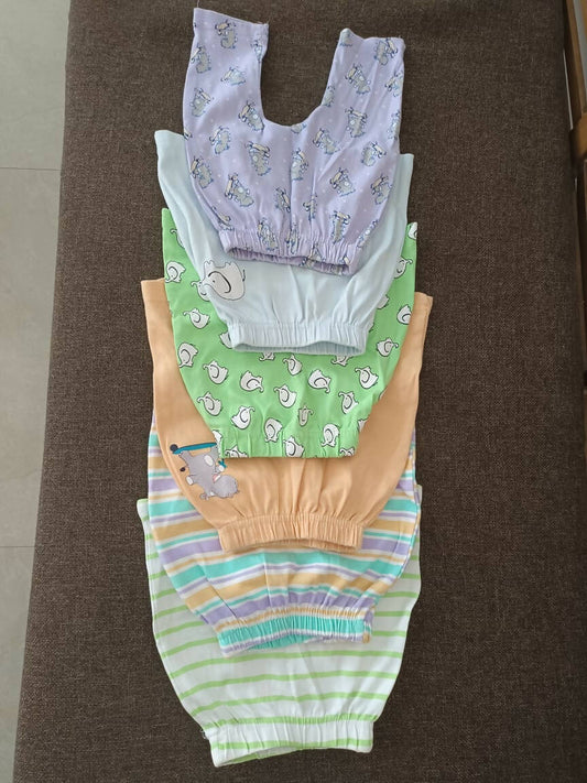 Cotton Pjamas - Set of 6 - PyaraBaby