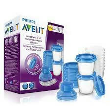 PHILIPS Avent Breast Milk Storage Cups, 6 oz (Pack of 10)