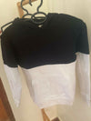 H&M Black and White Hoodie Sweatshirt