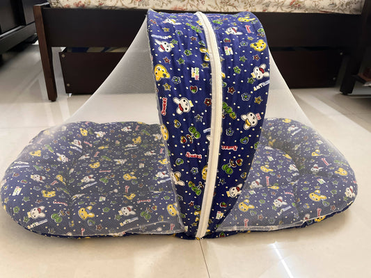 Baby bed with mosquito net + separate large mosquito net