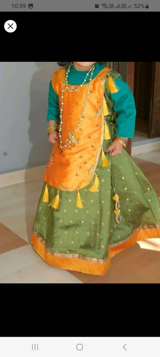 Pure Silk Designer Boutique Ready Gown for Baby Girl - PyaraBaby