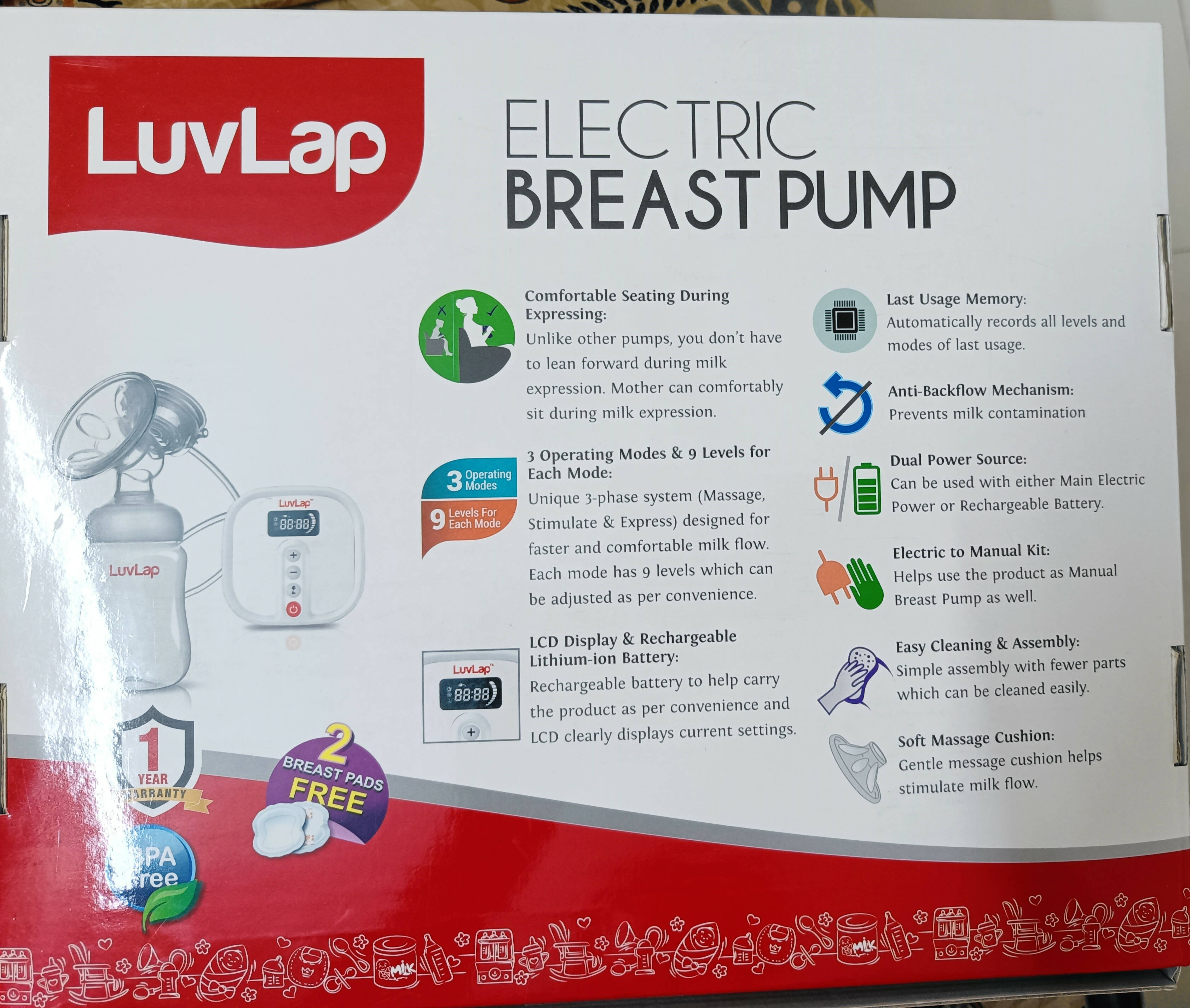 LUVLAP Electric breast pump