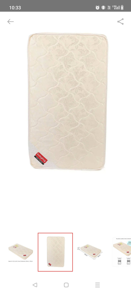 BABYHUG floral mattress