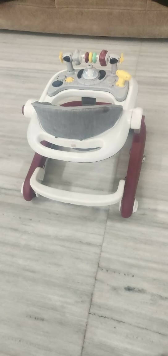 BABYHUG Laugh and Learn Multifucntional 2 In1 Baby Walker with anti-fall Protection - PyaraBaby