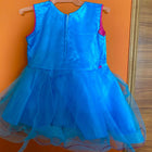 Netted with Silk Partywear Frock/Dress (With Coat) - PyaraBaby