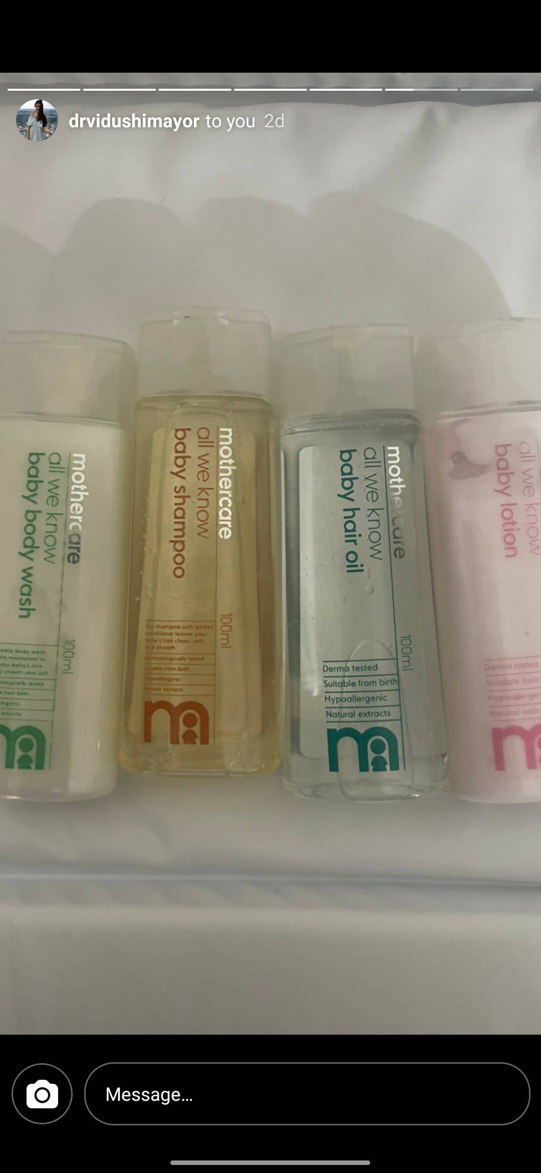 MOTHERCARE Baby Oil, Baby Shampoo, Baby Lotion, Bubble Bath and Baby Milk