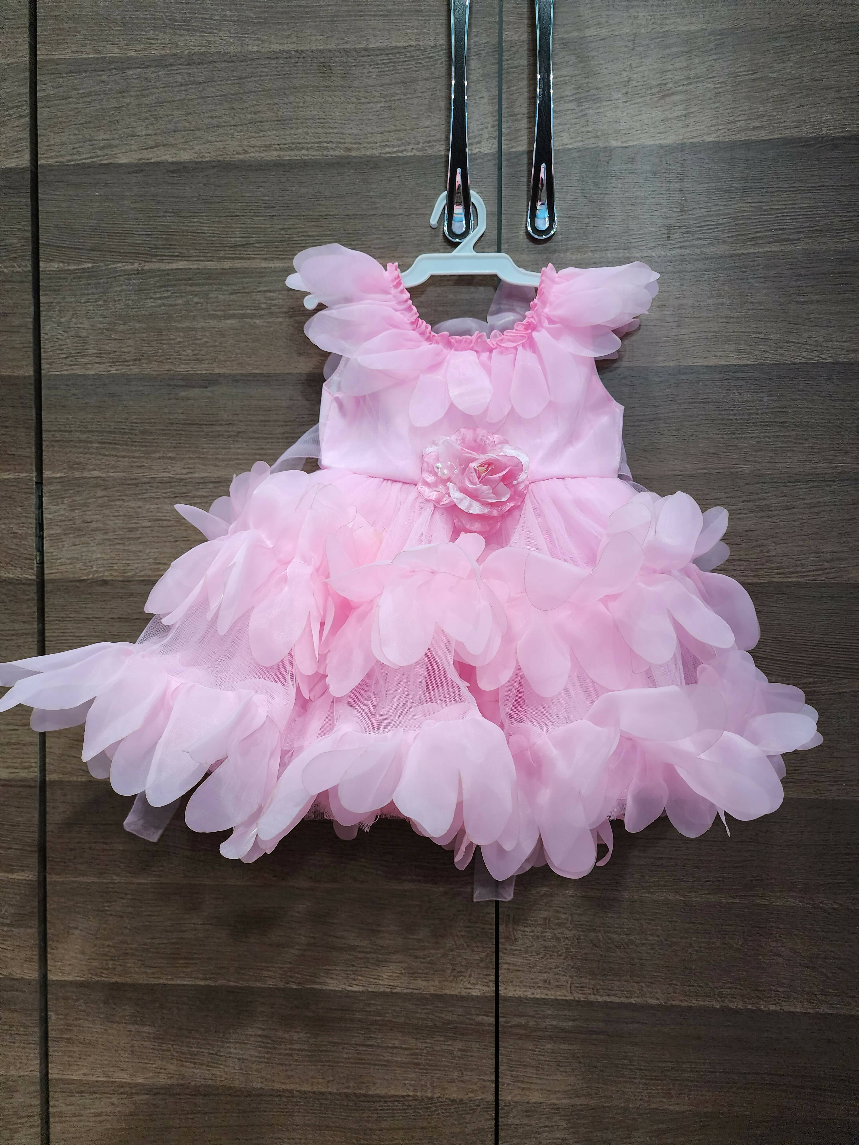 Pink party frock - 1st Birthday Frock