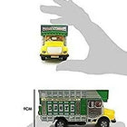 CENTY Toys Public Truck Green- Toy Truck with Tail Lid That Opens - Spare Wheel at Bottom Small Window for Rear View in Driver Cabin Pull Back Action - PyaraBaby