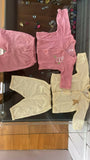 ZERO Cotton Interlock Full Sleeves Vests with pyjama Pack of 2 - Yellow & Peach - PyaraBaby