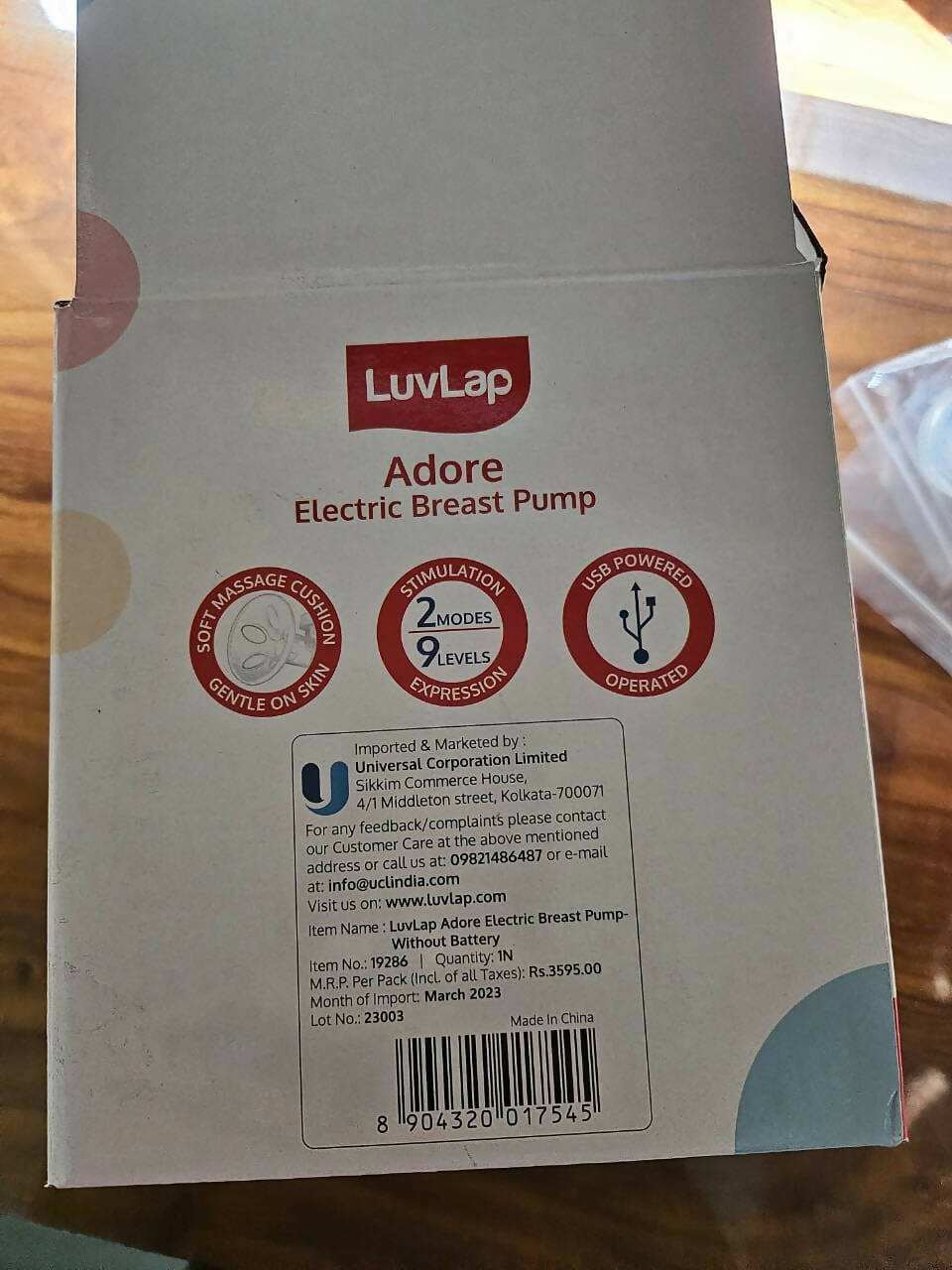LUVLAP Adore Electric Breast Pump - PyaraBaby