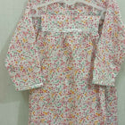 Beautiful White Color Floral Print Peplum Top and Garara with Silver Lace in the Top and Garara for Baby Girl - PyaraBaby