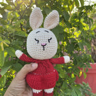 Crochet Bunny Girl-Red - PyaraBaby