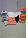 Rainbow Staking + Dancing Robot + Shape Making With Coloured Objects (Combo of 3) - PyaraBaby