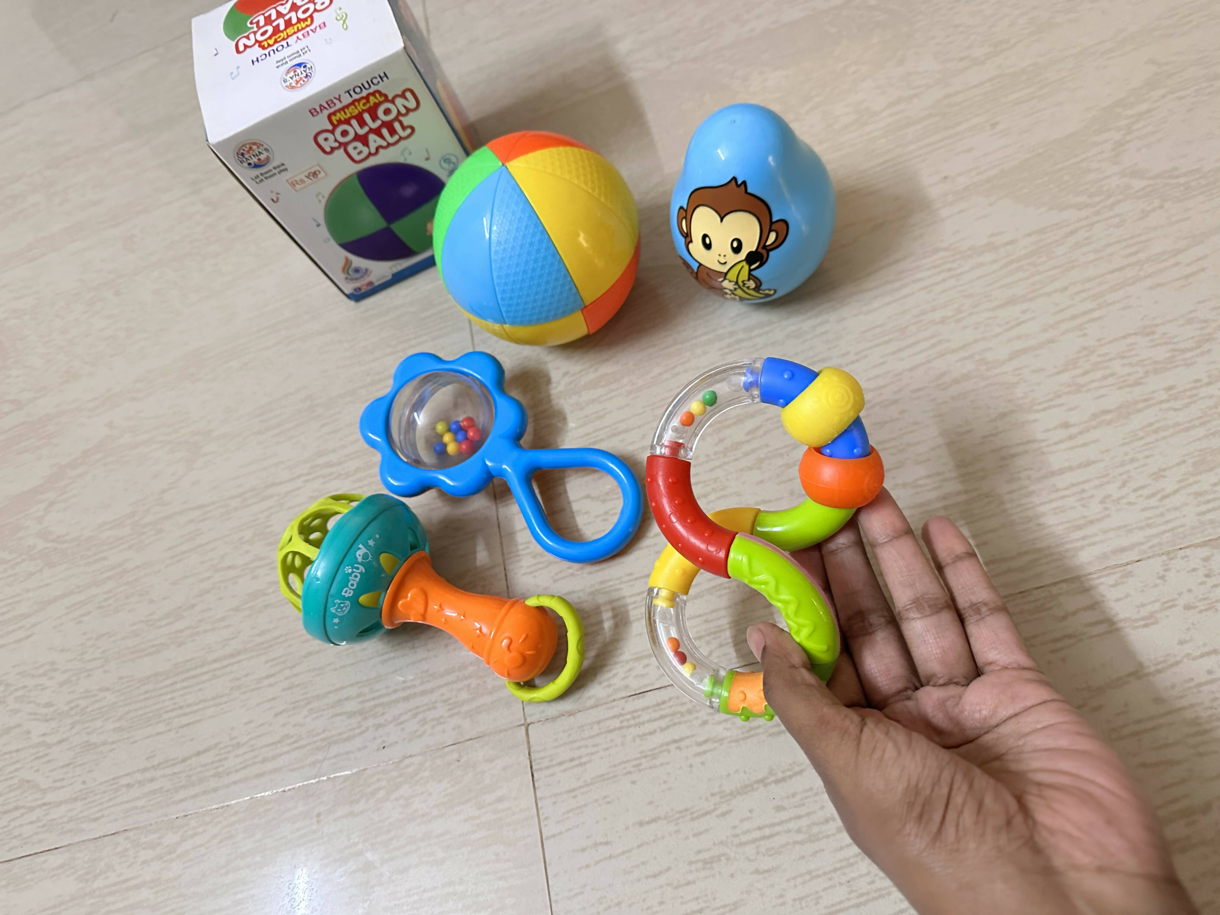 Rattles and music toys for babies - for tummy time and play time - PyaraBaby