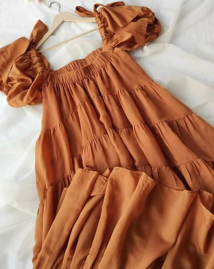 ASOS Maternity Dress - Rust Orange - PyaraBaby