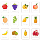 ILEARNNGROW Fruits - Vegetable Flash Cards, educational, preschool, kindergarten, fruit identification, vegetable identification - PyaraBaby