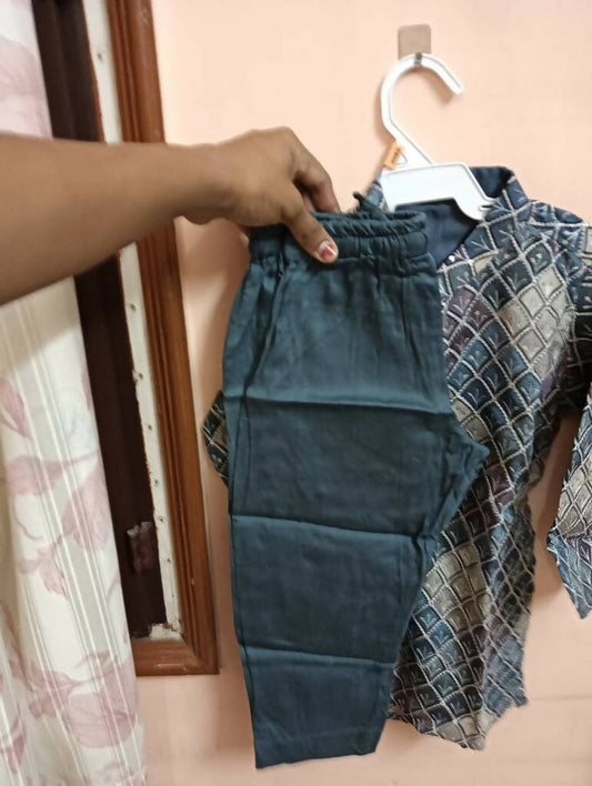 Purple Heavy Kurta with Pyjamas - PyaraBaby