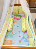 Introducing the BABYHUG Cradle with Mosquito Net and Mattress—a complete sleep solution for your little one's comfort and safety.