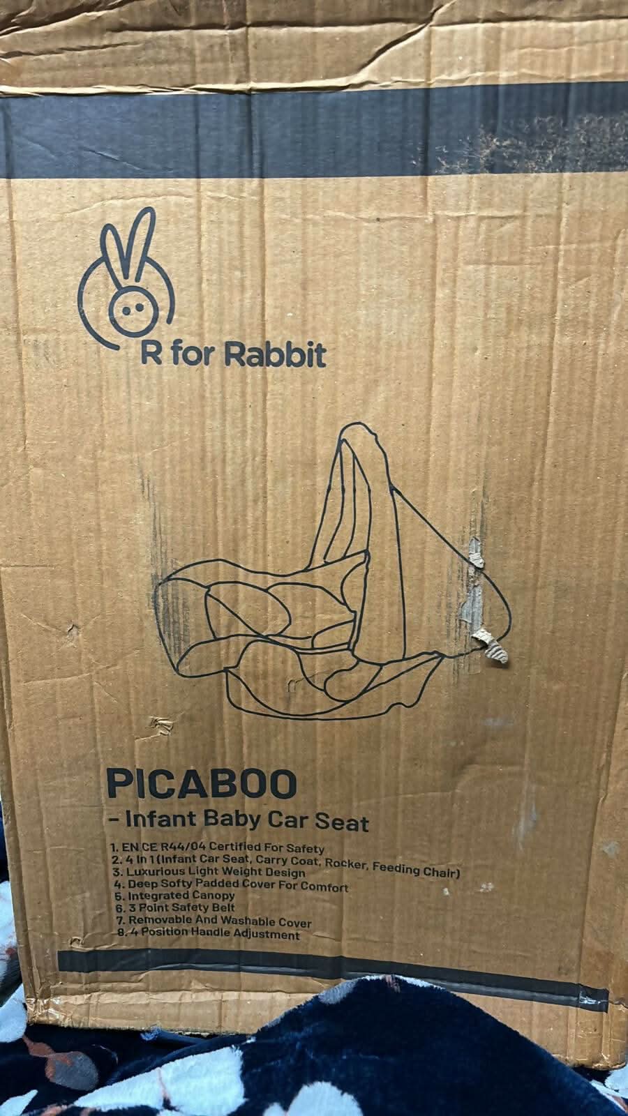 Pikaboo Rabbit R FOR RABBIT Infant Car Seat - PyaraBaby