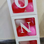 Transparent 3 Pieces One Letters Balloon Boxes without Balloons - PyaraBaby