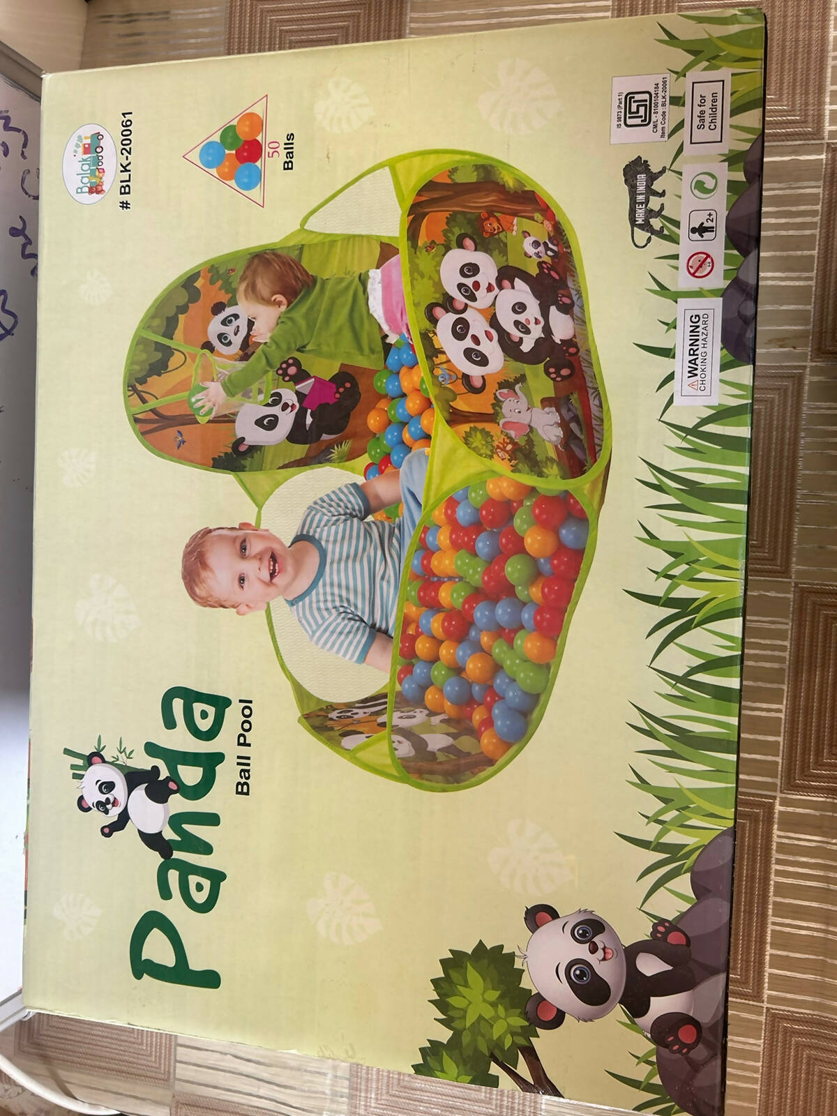 BALAK CREATIONS MY BALL POOL WITH 50 BALLS (Multicolor)