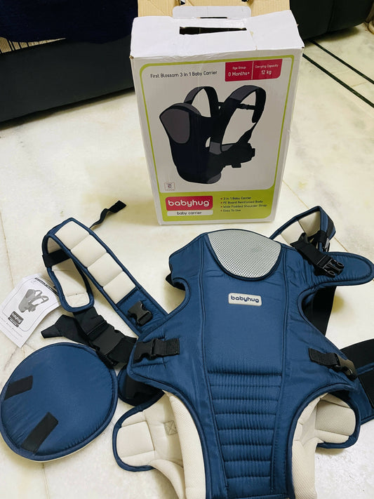 BABYHUG first blossoms 3 way baby carrier with head cushion