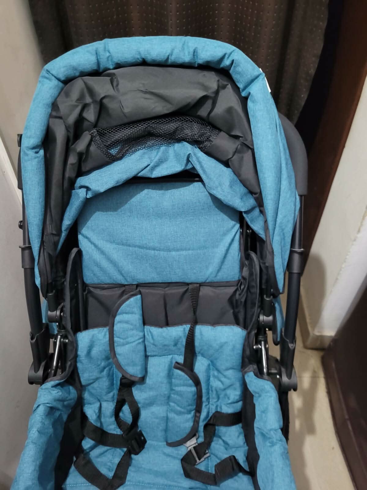 Pram Reverse Handle BABYHUG Melody Stroller/Pram with Reversible Handle and Canopy - Blue ...