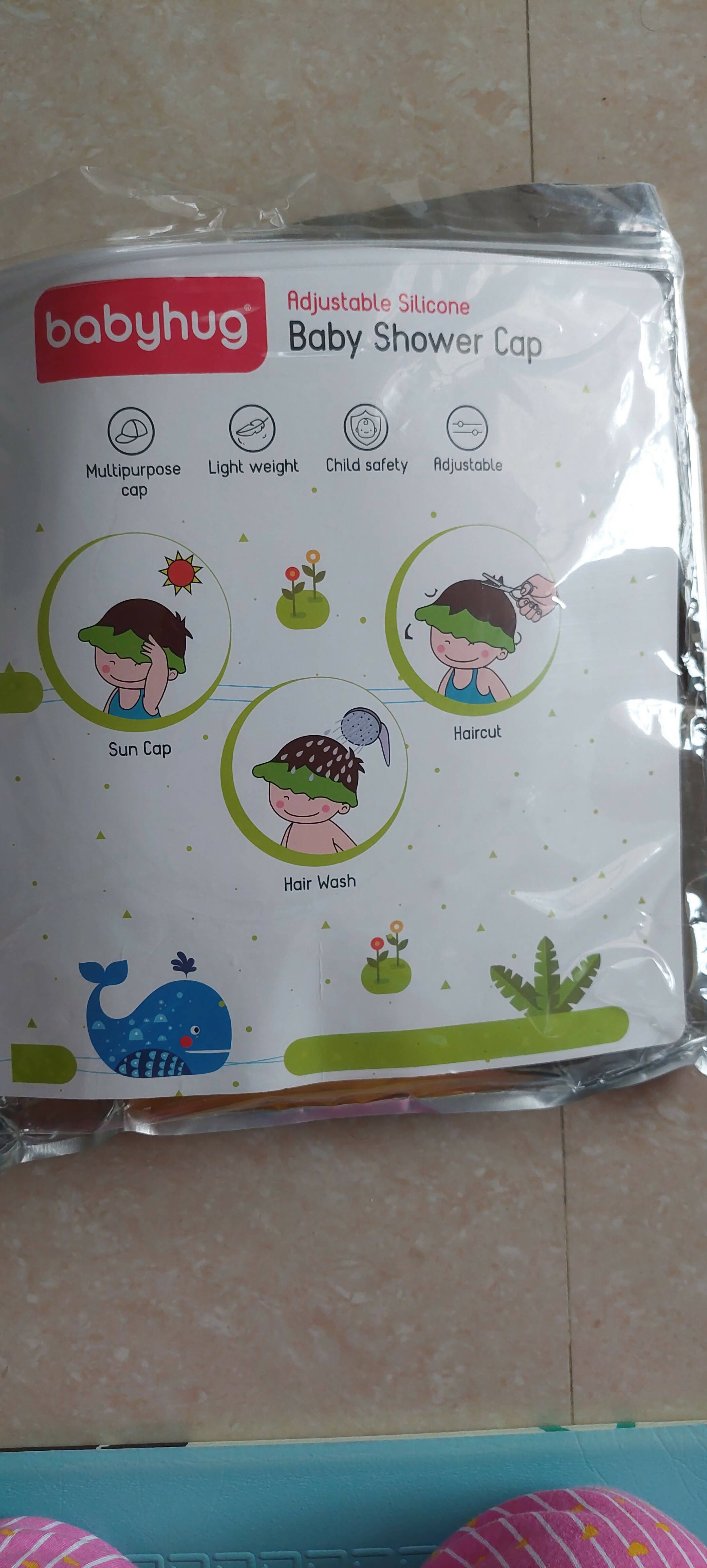 Babthug Adjustable Silicone Baby Shower Cap