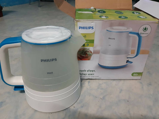 PHILIPS Electric Kettle | HD9344/14 | 1 L | White,Blue - PyaraBaby