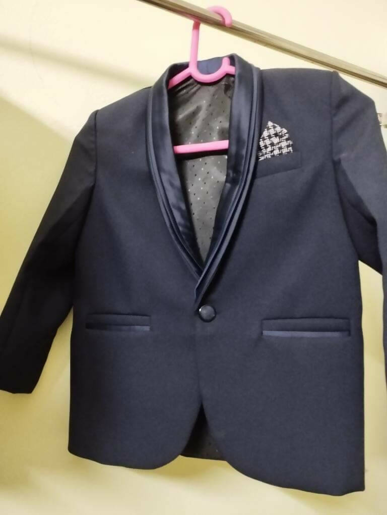 Suit Set For Boy (Blazer, Coat, Shirt & Pant)