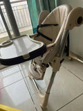 STAR AND DAISY Royal Baby High Chair With PU Fashion Leather Fabric & Fove-Point Seat Belt - PyaraBaby