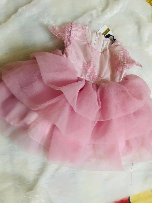 Pink Frock/Dress for Baby Girl With tag