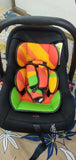 R FOR RABBIT Car Seat Cum Carry Cot - Red Yellow