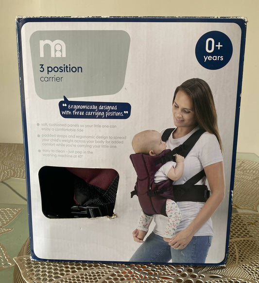 MOTHERCARE 3-Position Baby Carrier