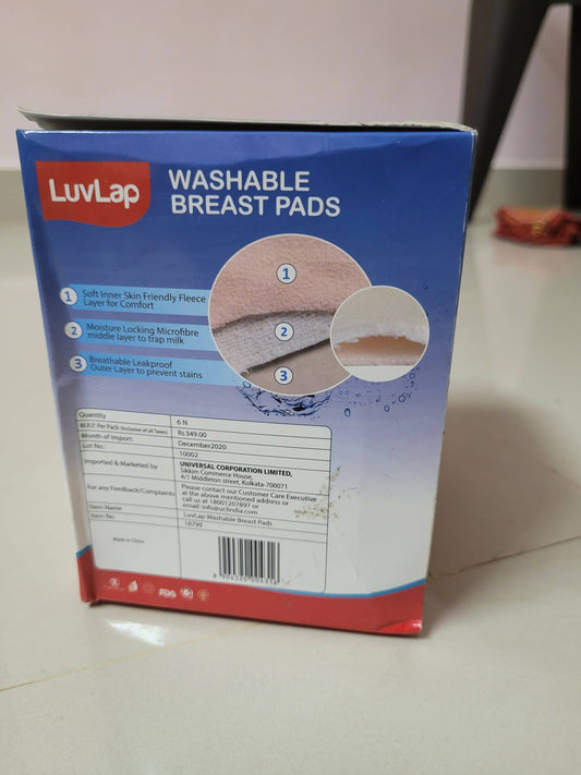 Washable breast pads
