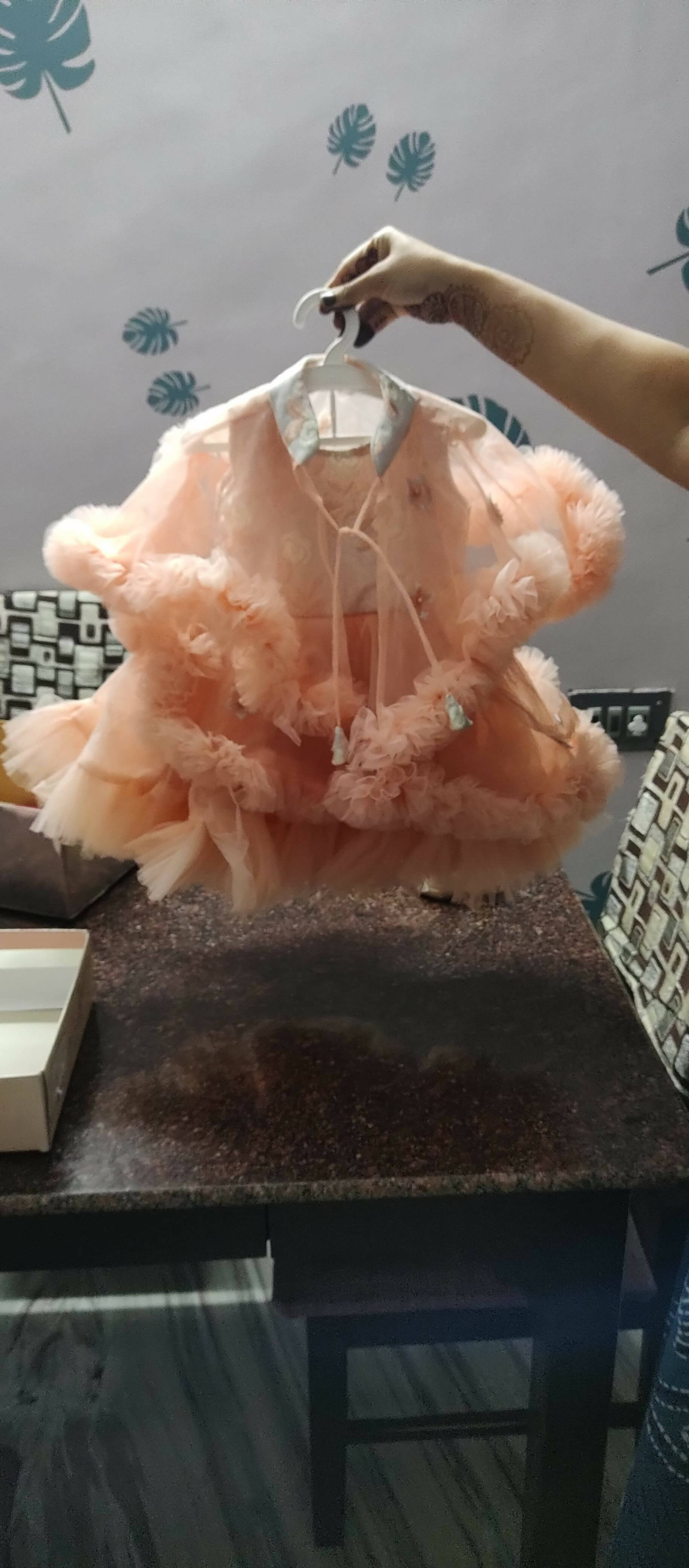 THE DESIGNER FROCK'S 1st Birthday Frock With NESCO KIDS's Baby Bellies - PyaraBaby