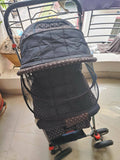 BABYGO Reversible Stroller/Pram - Polka Blue - PyaraBaby