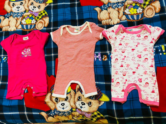Rompers for Baby- Set of 3 - PyaraBaby