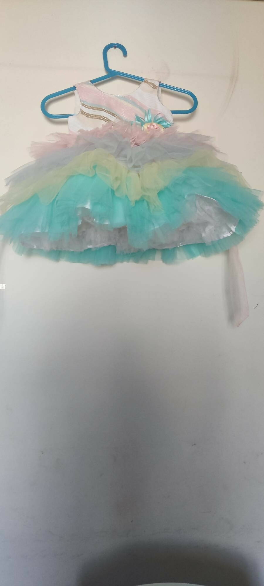 Ruffle Multi-colour Frock/Dress For Baby Girl