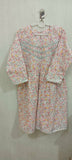 Beautiful White Color Floral Print Peplum Top and Garara with Silver Lace in the Top and Garara for Baby Girl - PyaraBaby