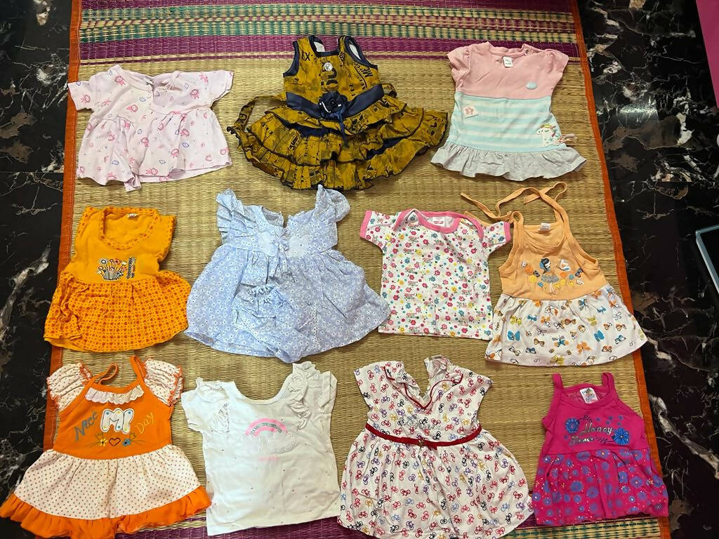 Dress/Frock Sets for Baby Girl - Set Of 11