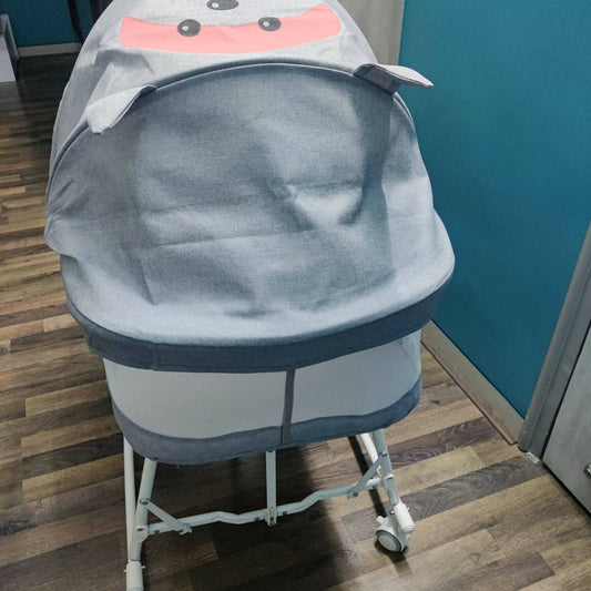 HOUSE OF QUIRK Baby Bassinet Bedside Sleeper Cradle Bedside Crib 3 in 1 Baby Bed Portable Bassinet for Newborn Infant Baby with Storage Basket Lockable Wheels Adjustable - Grey