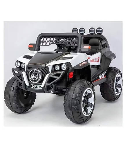 Small Boy Toys Mercedes With Remote Music Manual Function Battery Operated Ride On Jeep - White