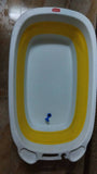 LUVLAP Splash 2 in 1 Folding Baby Bath tub cum Baby Bather with Temperature Sensitive Plug & Anti Slip base - PyaraBaby