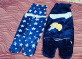 Navy blue teddy wrappers set of 2 - PyaraBaby