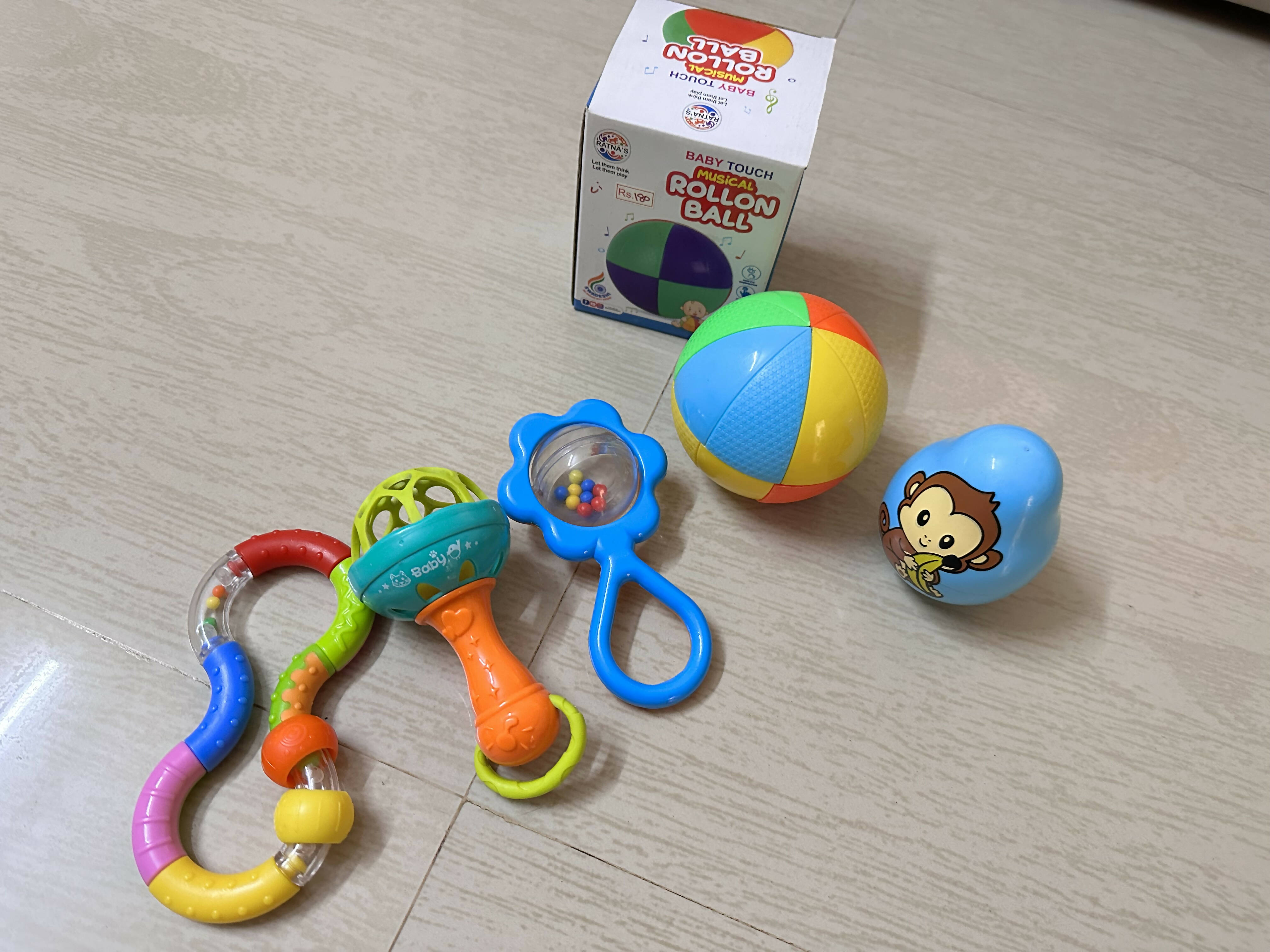 Rattles and music toys for babies - for tummy time and play time - PyaraBaby