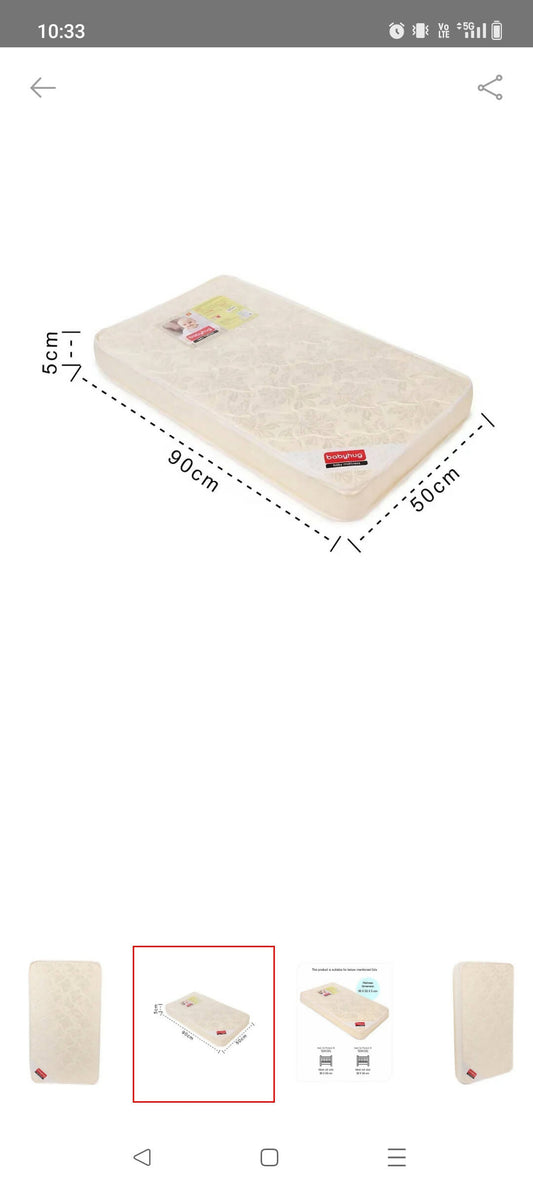 BABYHUG floral mattress