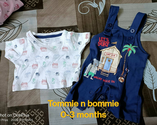 TOMMIE N BOMMIE Dungaree for Baby - PyaraBaby