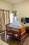 Me & Moms brand Baby Wooden Cot With mattress